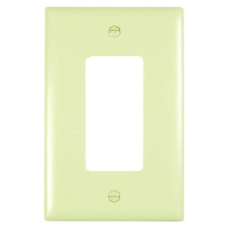 Legrand TradeMaster Wallplate, 5.06 in L, 3.31 in W, 1 -Gang, Nylon, Ivory TPJ26I