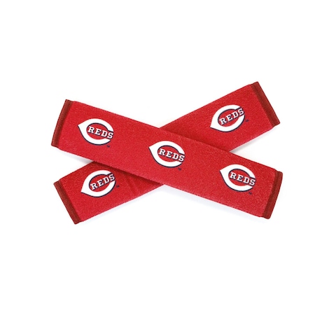 SEAT BELT PADS WITH CINCINNATI REDS LOGO