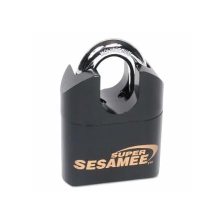 Ccl Super Sesamee, Keyless Padlock, 7/16 in dia, 3.1 in L, 7/8 in W, Black 197-K646