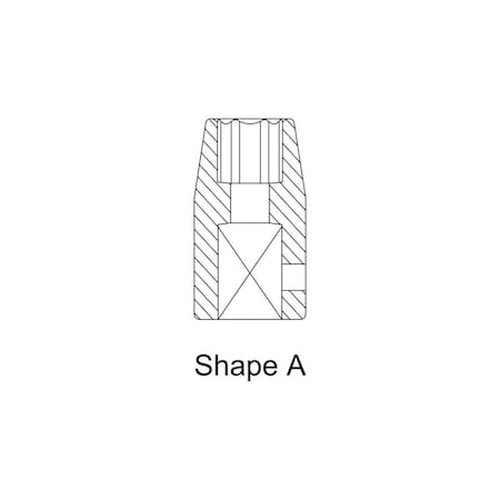 Chicago Pneumatic 1 in Square Drive, 23 mm, Standard, Shape A, 6 Point, Impact Socket S823M