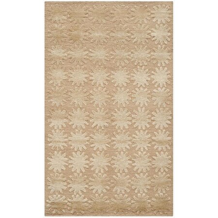 Safavieh 3 ft. 9 in. x 5 ft. 9 in. Small Rectangle Contemporary Martha Stewart Moon Hand Knotted Rug MSR5432B-4