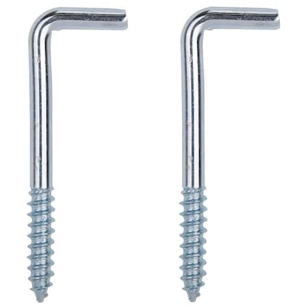 Prosource Screw Hook, 13/16 in Opening, 6.5 mm Thread, 3 in L, Steel, Zinc LR-395-PS