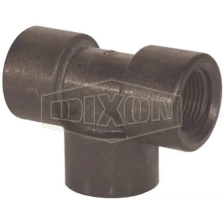 Dixon Tee, 1 in, FNPT, SCH 80/XH, Polypropylene, Domestic 62211