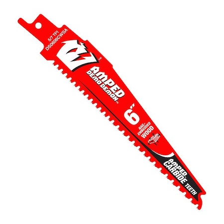 Diablo Reciprocating Saw Blade, 6" L, 1" W, PK3 DS0606CWSA3
