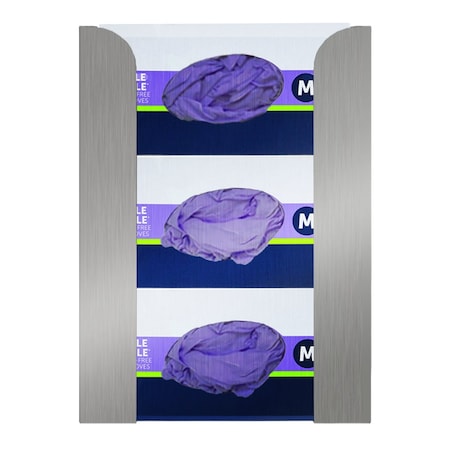 Origin Dispensing Solutions Glove Dispenser-Triple-Stackable-Stainless Steel GL34X03ND