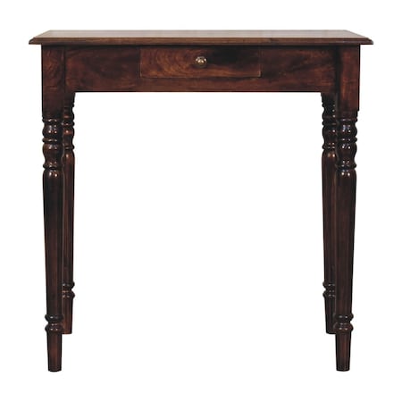 Homeroots 32" Brown Solid Wood Writing Desk 723452