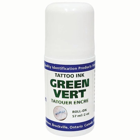 Jorgensen Laboratories Jorvet Roll-On Tattoo Ink, Green, 2oz J0276RG