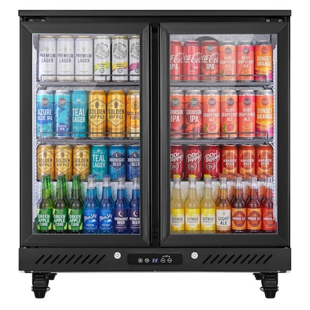 Yeego 35.43 inch Commercial Bar Counter Beverage Refrigerator YG-BTC-210FC-1.0-ZO