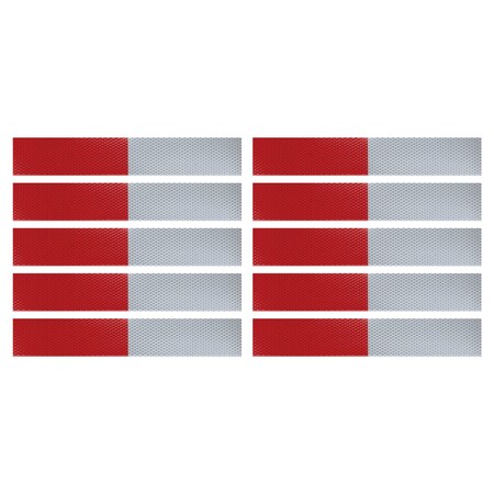 Performance Tool 10-Piece 2 in. x 12 in. DOT-C2 Reflective Tape W1559