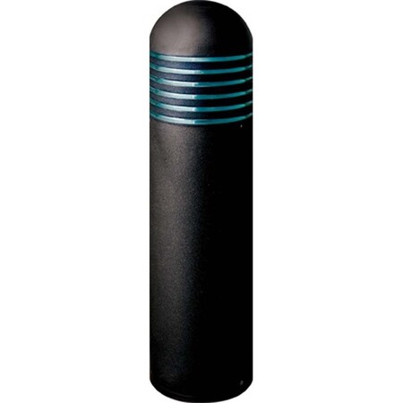 Feeltheglow 60W 120V Powder Coated Steel Bollard, Black - 45.50 x 11 x 11 in. FE2945217