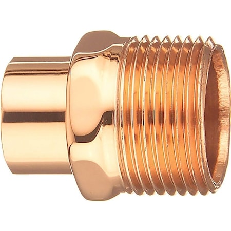 Epc Elkhart Products 104-2 Series Street Pipe Adapter, 3/4 in, FTG x MIP, Copper 30444