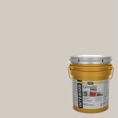 Rodda Paint Rodda Cascadia PRO Interior Paint and Primer in One, Flat, 5 Gallon, Platinum 4100015-CA187/Platinum