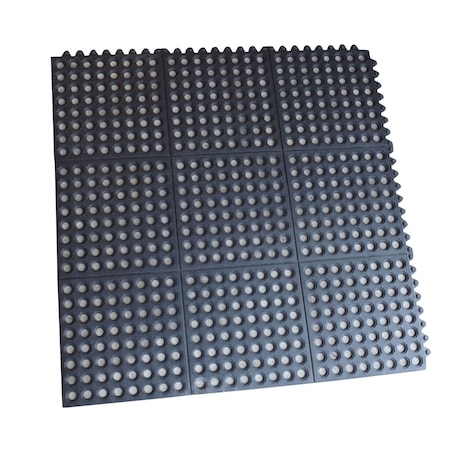 Buffalo Tools Rubber Mat, Rubber, 36 in W x 36 in L RMAT33I