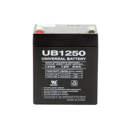 Upg 86450 12 V 5amp SLA Battery, 2PK 8292351