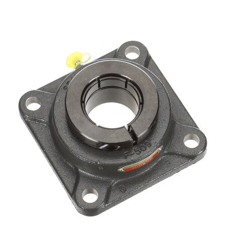 Sealmaster Mounted Cast Iron Four Bolt Flange Ball Bearing - 52100 Bearing Steel, Black Oxided SF-32RT