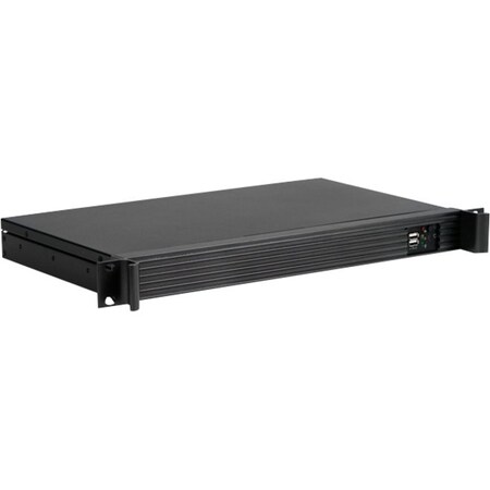 Istarusa D Value 220W 1U Compact Rackmount Mini-ITX Server Chassis (Black) D-118V2-ITX-22FX8