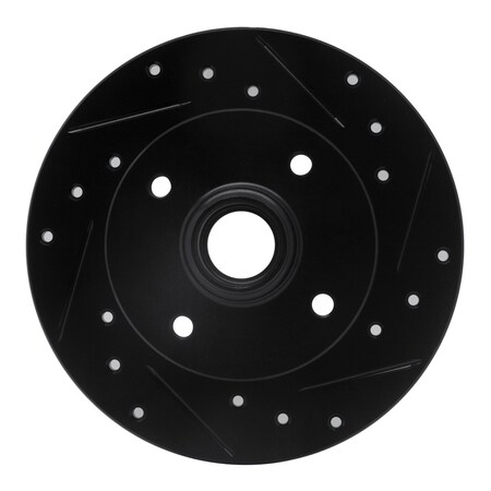 Dynamic Friction Co DFC Brake Rotor - Drilled and Slotted - Black 633-74005R