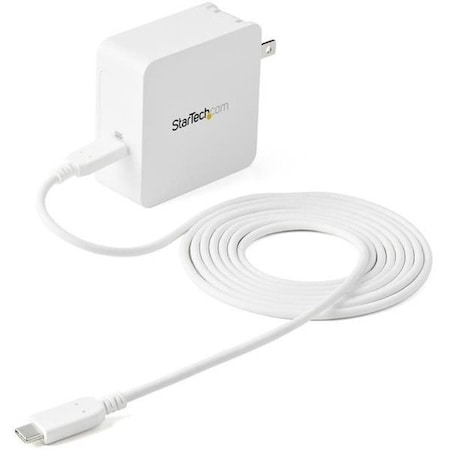 Startech.Com 60 WATT PD UNIVERSAL USB-C LAPTOP AC WALL CHARGER W/ 6FT CABLE - COMPACT USB TYP WCH1C