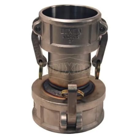 Dixon Cam and Groove Spool Coupler, 3 x 4 in Nominal, Coupler End Style, 316 SS, Domestic 3040-DD-SS