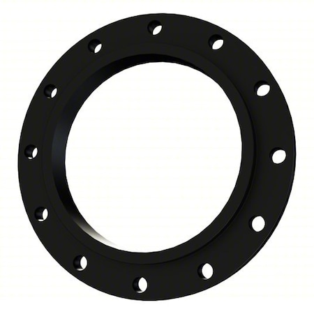 Zoro Select Slip On Flange Slip On Flange, 6" Pipe, Welded, Black Steel, Class 150 FLCS1RFSO600