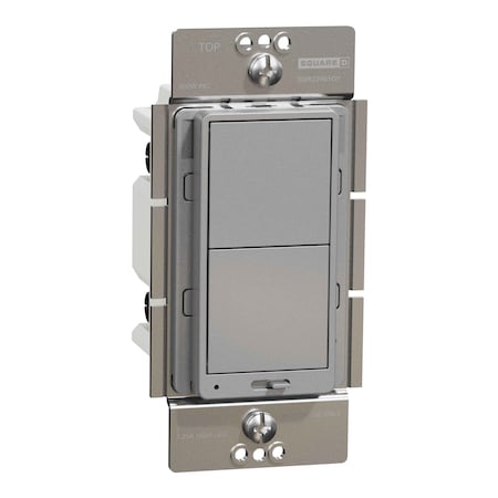 Square D Dimmer, X Series, Rocker, 600 W, Single Pole SQR22601GY