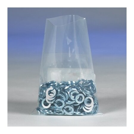 Bubblefast 1000-6 x 14'' - 4 Mil Clear Flat Poly Bags, 1000PK BFPB1102