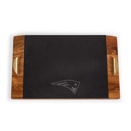 Picnic Time Family Of Brands NFL New England Patriots - Covina Acacia and Slate Serving Tray 957-07-512-193-2