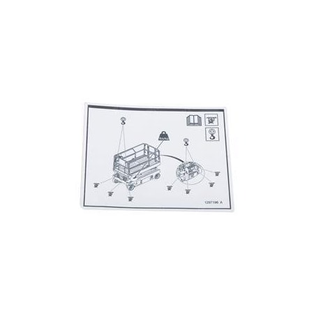 Genie REPLACEMENT STICKER, DECAL 1297196GT
