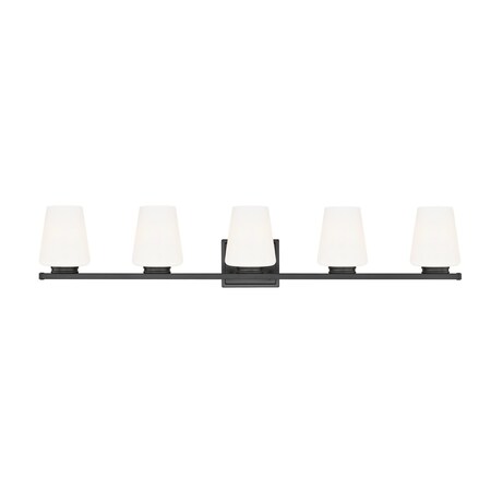 Z-Lite Nextra Matte Black 5 Light Vanity 7703-5V-MB