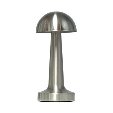 Homeroots 9" Silver Metal Lighthouse Table Lamp 646286