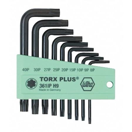 Wiha 9 Piece Torx? L-Shape Torx? Key Set, 36199 36199