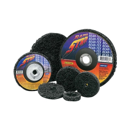 Norton Co Bear-Tex Depressed Center Wheels, Silicon Carbide, 7 in Dia., Extra Course 66261009650-XCP1