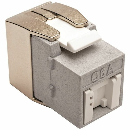 Tripp Lite Keystone Jack, Toolless, Cat6a, Ca6a, Gray N238-001-GY-TFA