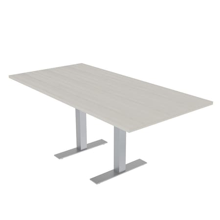 Skutchi Designs 6ft Conference Table With Power Unit | 6 Person Modular Rectangular Meeting Table | Harmony Series HAR-REC-36x72-T-K458-NA