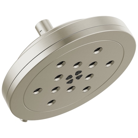 Brizo Other: 8'' H2Okinetic Round Multi-Function Wall Mount Showerhead 87442-NK