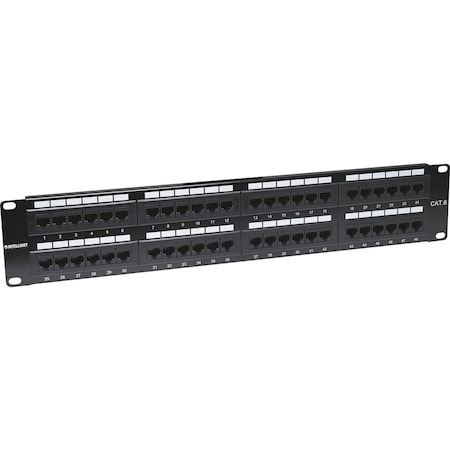 Intellinet Network Solutions PATCH PANEL - NETWORKING / PORTS QTY: 48 - FOR USE WITH UNSHIELDED TWISTED PAIR 560283