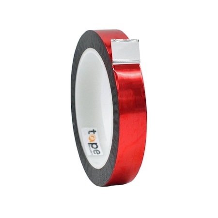 Wod Tape MPFT1 Metalized Polyester Mylar Film Tape Red: 3/4 in. x 72 yds, 64PK WOD MPFT1-00750-64-72-RED
