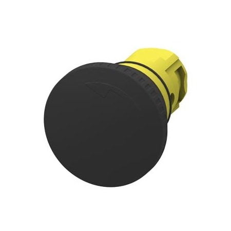 Siemens EMERGENCY STOP mushroom pushbutton, 16 mm, round, plastic, black, latching 3SB2000-1AB01