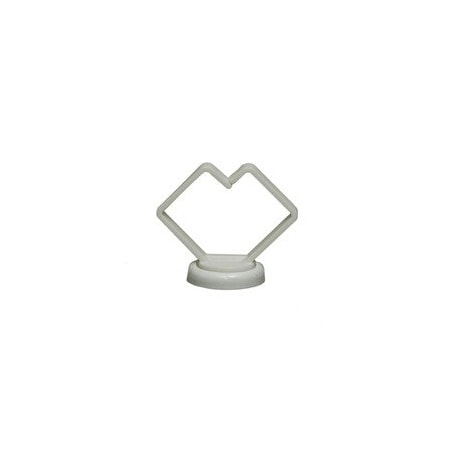 Cable Wholesale 1in White Magnetic Cable Holder, Strong Polymer Cable Holder, 15 pound pull force, Plenum 30MA-19203