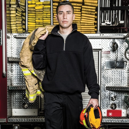 Game Workwear The Responder Turtleneck Jobshirt, Navy, Size Medium 8025-T