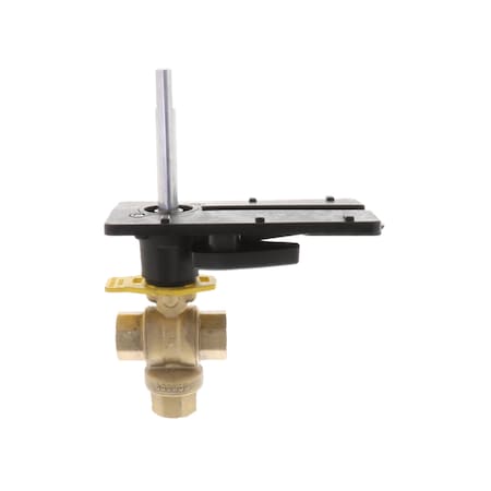 Honeywell Control Ball Valve, 3/4" NPT, 3-Way, 3.8 Cv, Brass, HVAC Applications VBN3BGPX0000