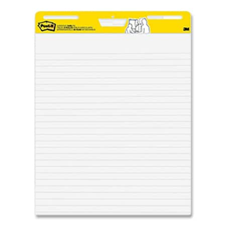 Post-It Vertical-Orientation Self-Stick Easel Pads, Wide Ruled, 25 x 30, White, 30 Sheets/Pad, 6PK 561WL-VAD-6PK