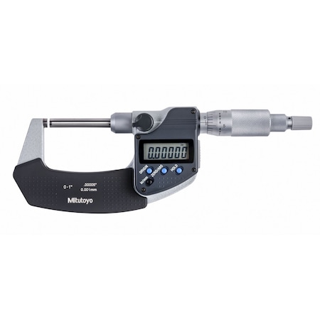 Mitutoyo Digimatic Outside Micrometer, I/M 0-1 In, .00005 In, NR, O, RS 406-350-32