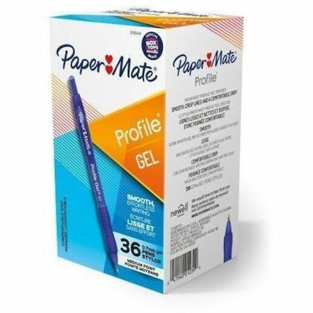 Sanford PAP Profile Retractable Gel Pen, 0.7 mm, Blue, 36PK 2095449
