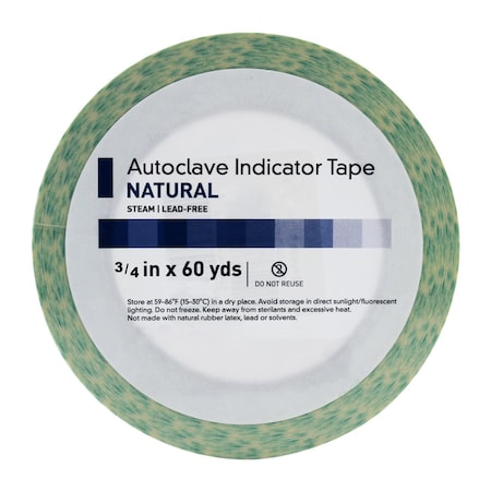 Weber Scientific Autoclave Indicator Tape, Displays Stripes, 3/4 inches x 60 yards Roll 560150