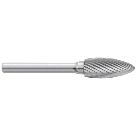 Garr Tool Rotary File/Burr, Standard, Series: Modle SH Series, 1/2 in Head Dia, 1-1/4 in Length of Cut 74162