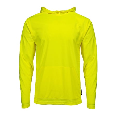 Dome75 High Visibility Viz-Dri Long Sleeve Hooded T-Shirt XL DSH1401