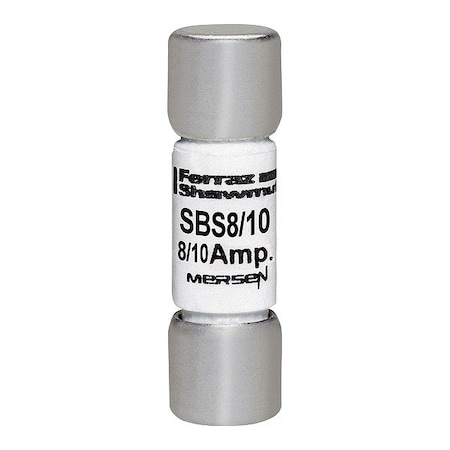 Mersen Fuse, 1 3/8 in L, 600 V AC, 600 mA SBS8/10
