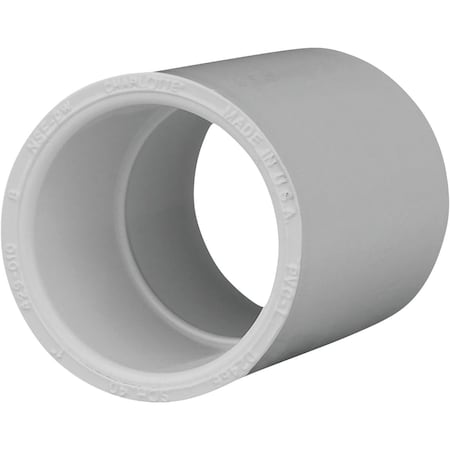 Charlotte Pipe And Foundry 1'' Sch. 40 PVC Coupling PVC 02100  1000HA