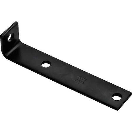 National Hardware 7.5'' x 1.5'' x 3/16'' Black Heavy Duty Offset Leg Corner Brace N351-480